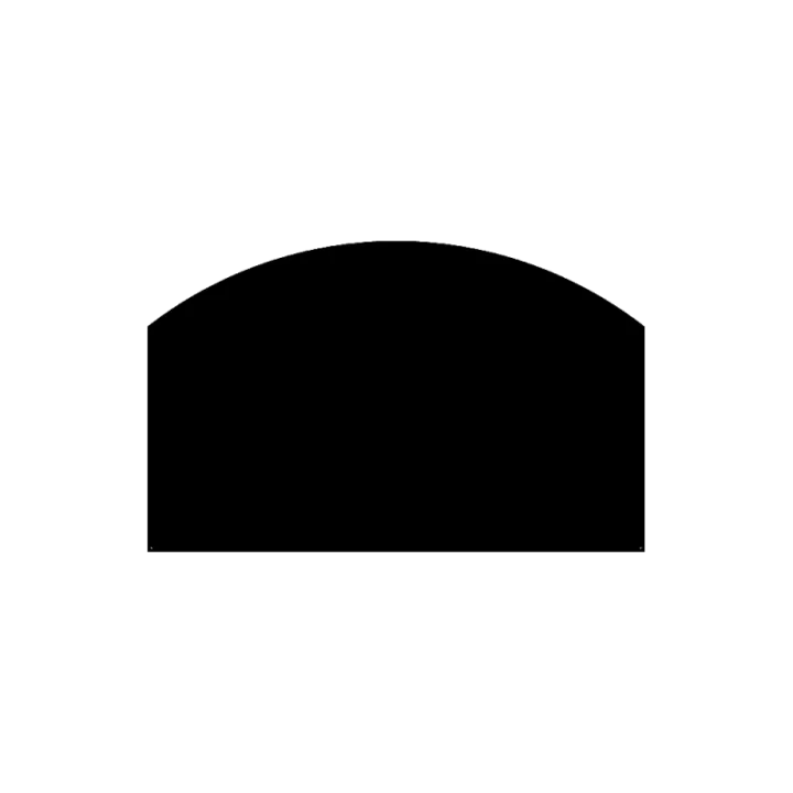 Plaque de sol arrondie 100x80 cm Dixneuf - Réf 017.PSA4N3