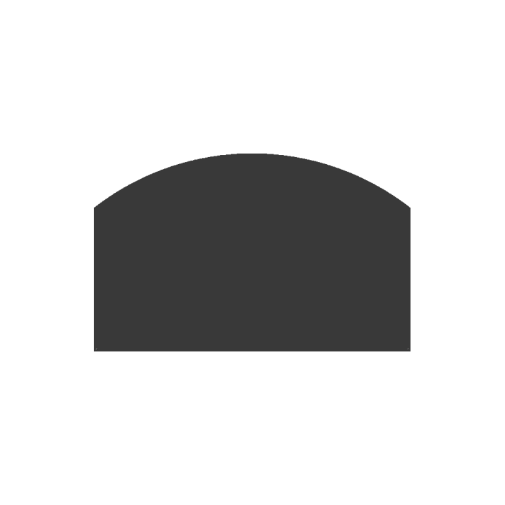 Plaque De Sol Arrondie 80X50 Cm - Ref DN-017.PSA1G7