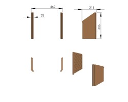 Pièce détachée Termatech Plaques latérales en vermiculite réf 09-246 - Ersho