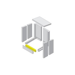 Sol en pierre à l'avant, bas en argile réfractaire pour Poêle à bois Hark - Réf ETSTO0600001B