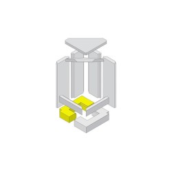 Sol en pierre à gauche en argile réfractaire pour Poêle à bois Hark - Réf ETSTO0600001C