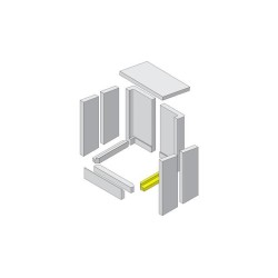 Sol en pierre réfractaire à droite pour Poêle à bois Hark - Réf ETSTO0600001D