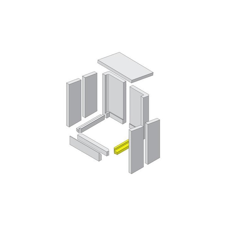 Sol en pierre réfractaire à droite pour Poêle à bois Hark - Réf ETSTO0600001D
