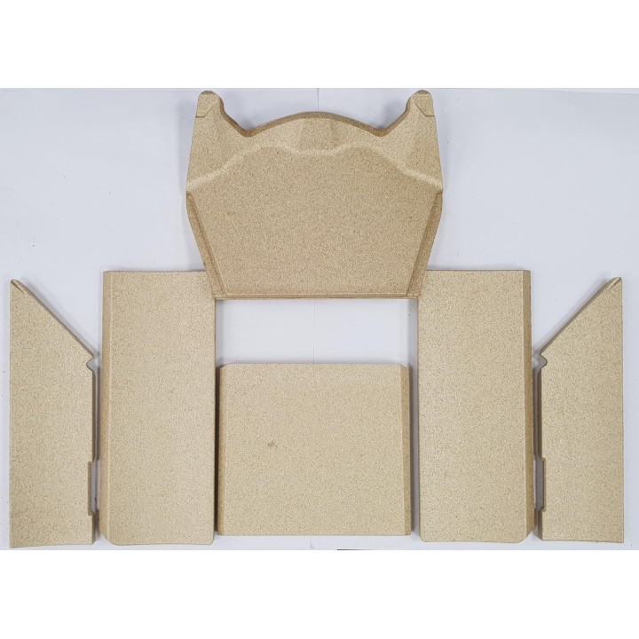 C500style vermiculite kit complet ss vitres latterales c510s/520s/59 pour Poêle à bois Contura - Réf 391514