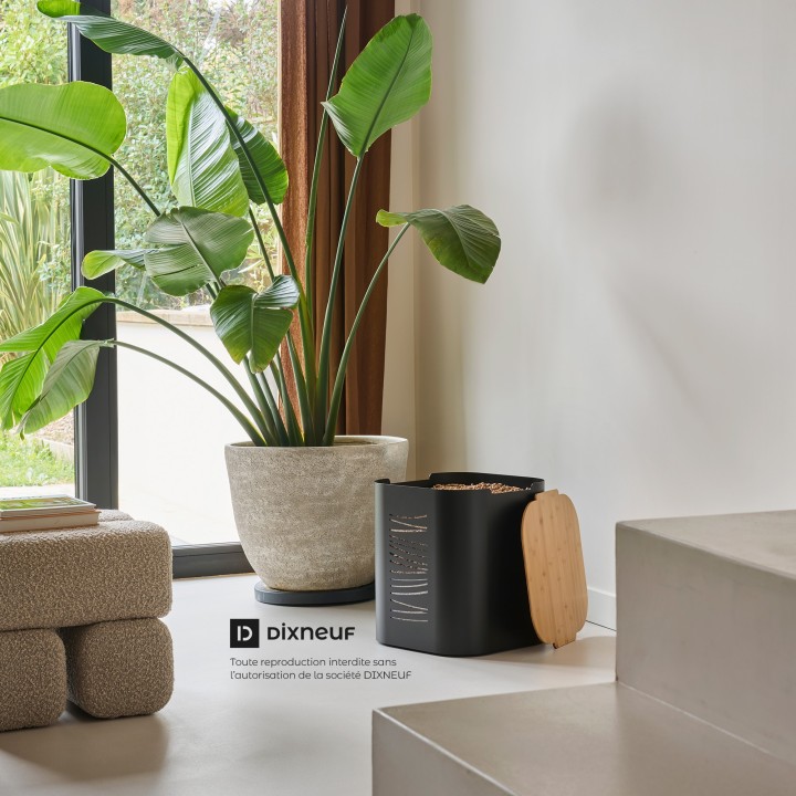 RESERVE A GRANULES COUVERCLE BAMBOU STEPIA pour Dixneuf - Réf 005.10834N3CB