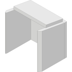 Revêtement de foyer en argile réfractaire 5 pièces pour Poêle à bois Hark - Réf ETSTO0605006