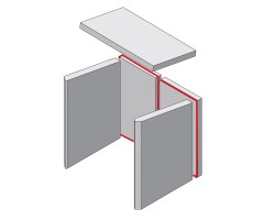 Mur arrière en briques à gauche ou à droite en argile réfractaire pour Poêle à bois Hark - Réf ETSTO0600806C