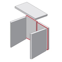 Mur arrière en briques à gauche ou à droite en argile réfractaire pour Poêle à bois Hark - Réf ETSTO0600806C