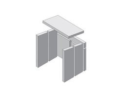 Revêtement de foyer en argile réfractaire 8 pièces pour Poêle à bois Hark - Réf ETSTO0605019