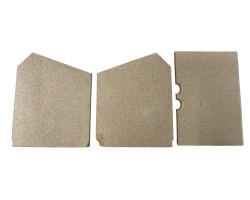 Jeu Doublage Droit + Gauche + Deflecteur F/I350 V2 - Jotul (pièce avec défaut)