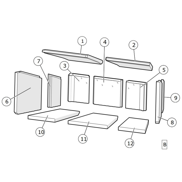 Jeu complet skamolex H470W Style serie - nouveau Lotus - réf 13630