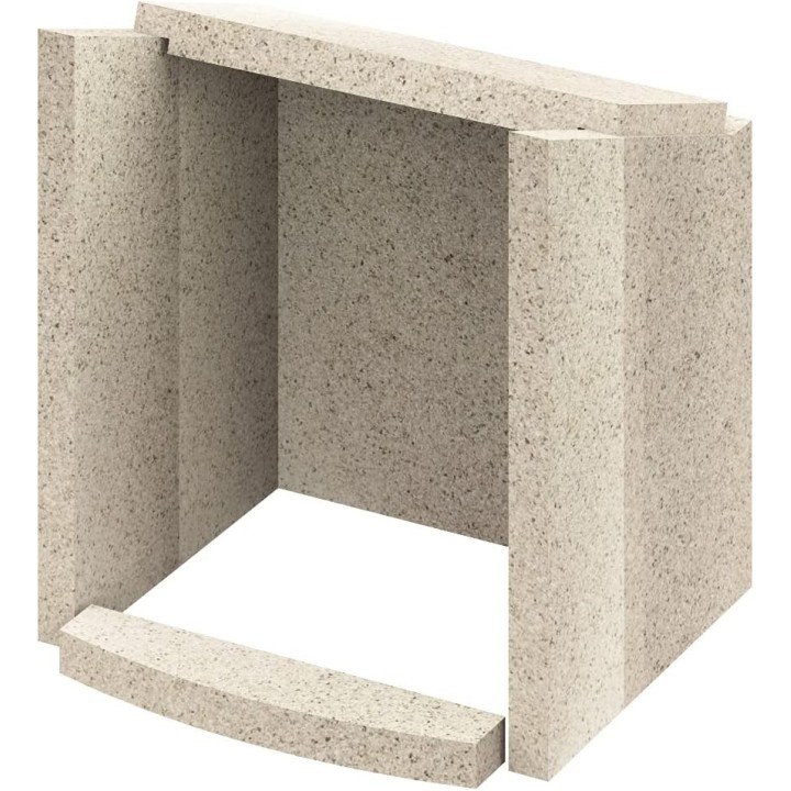 Revêtement de chambre de combustion en vermiculite en 8 pièces pour Poêle à bois Hark - Réf ETSTO0606010