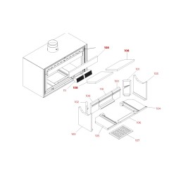 Pièce détachée Palazzetti Réfractaires Superieurs -ref 895743540 - Ersho