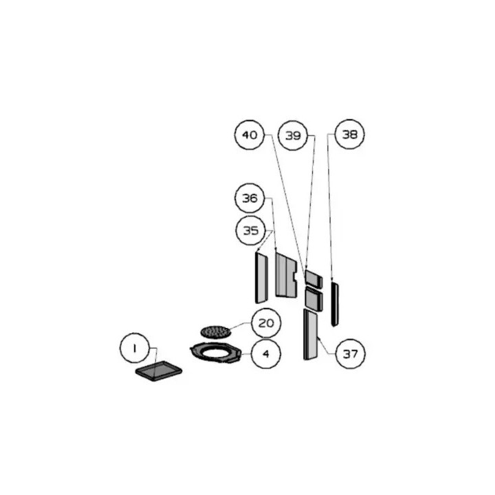 Refractaire Fond Droit Godin - Ersho