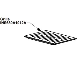 Grille foyère XP/Easy référence INS680A1012A - Lorflam - Ersho