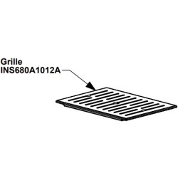 Grille foyère XP/Easy référence INS680A1012A - Lorflam