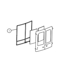 Pièce détachée Charnwood Kit De Joints De Porte (Avec Colle) - Ersho
