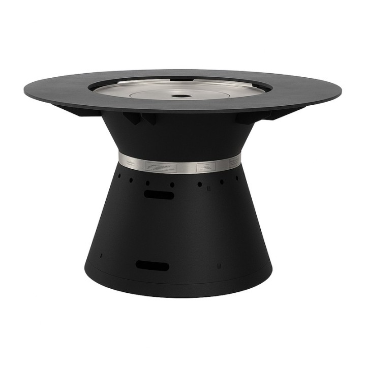 Brasero plancha VULX 3-en-1 Noir table de diner hauteur 80cm