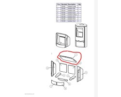 Déflecteur 9000 Lotus - réf 15547 pour poeles à bois Lotus - Ersho Distribution