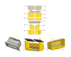 Déflecteur partie droite en chamotte pour Poêle à bois Max Blank - Réf 945410-6-911