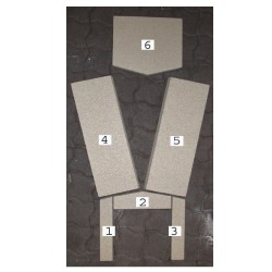Habillage intérieur complet pour Poêle à bois Ganz Swing - Réf 0100.0000045