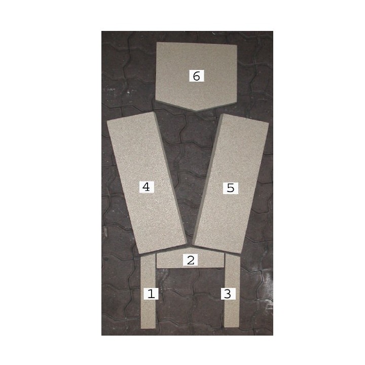 Habillage intérieur complet pour Poêle à bois Ganz Swing - Réf 0100.0000045