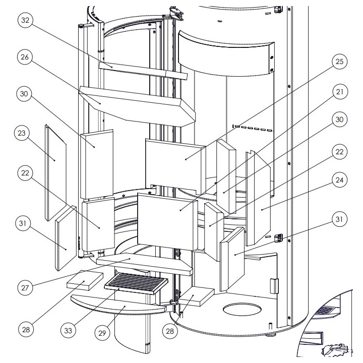 Deflecteur Fumee Inferieur - Supra Réf 42532 poeles à bois - Ersho