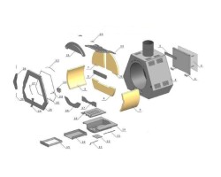 Chamotte De Fond Sup Gauche - Godin