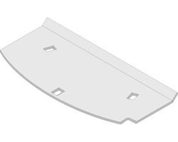 Déflecteur de gaz de chauffage en acier pour Poêle à bois Hark - Réf ETSTO0660040