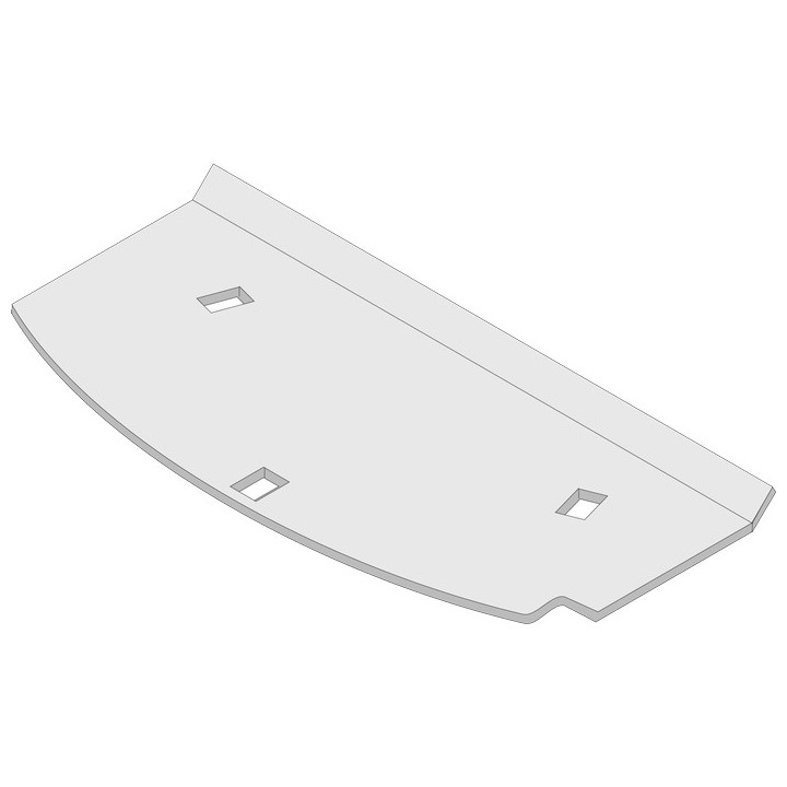 Déflecteur de gaz de chauffage en acier pour Poêle à bois Hark - Réf ETSTO0660040