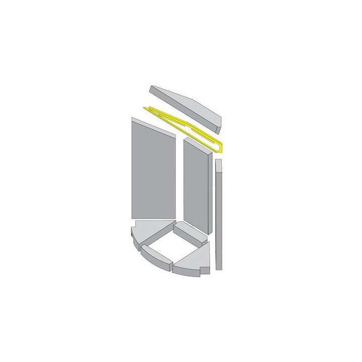 Cadre pour déflecteur de gaz chaud pour Poêle à bois Hark - Réf ETSTO0610012