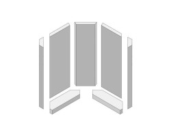 Revêtement de chambre de combustion en vermiculite en 7 pièces pour Poêle à bois Hark - Réf ETSTO0606007