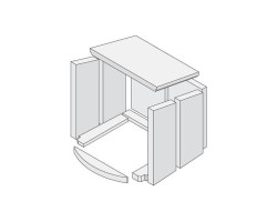 Revêtement de chambre de combustion en vermiculite en 11 pièces pour Poêle à bois Hark - Réf ETSTO0606005