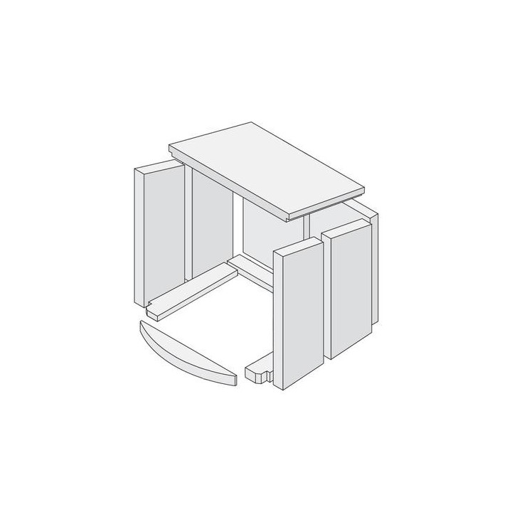 Revêtement de chambre de combustion en vermiculite en 11 pièces pour Poêle à bois Hark - Réf ETSTO0606005