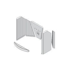 Revêtement de foyer en argile réfractaire 6 pièces pour Poêle à bois Hark - Réf ETSTO0605077