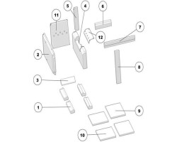 Pierre d'appui latérale 75 mm Haas & Sohn HSD 75 FH référence 7418500024600