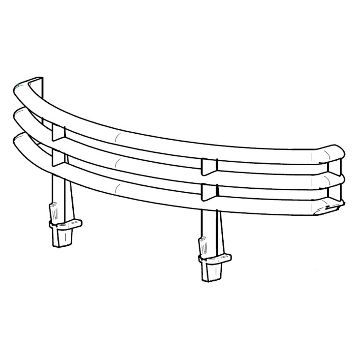 C506/c500style pare bûche pour Poêle à bois Contura - Réf 391314