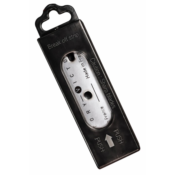 Lames de rechange grattoir vitre poêle et insert – Étui 10 lames acier carbone