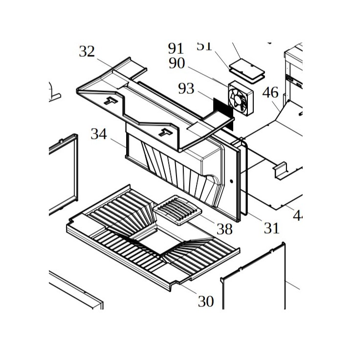 Pièce détachée Palazzetti Paroi De Fond -ref 892603640 - Ersho
