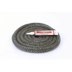 Joint Rond Tressé - Diamètre 14 Mm Pour Poele À Bois - Vendu Par 2.50M + Colle