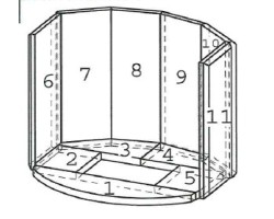 Habillage intérieur complet pour Rumba pour Poêle à bois Ganz - Réf 0100.0399001