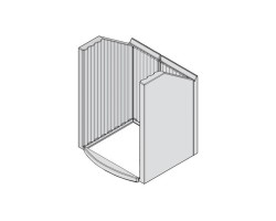 Revêtement de foyer en argile réfractaire 5 pièces pour Poêle à bois Hark - Réf ETSTO0605067