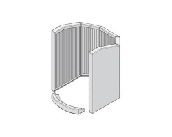 Revêtement de foyer en argile réfractaire 6 pièces pour Poêle à bois Hark - Réf ETSTO0605064