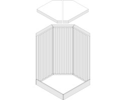 Revêtement de foyer en argile réfractaire 7 pièces pour Poêle à bois Hark - Réf ETSTO0605056