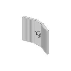 Revêtement de foyer en 4 parties en argile réfractaire pour Poêle à bois Hark - Réf ETSTO0605047