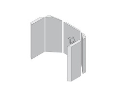 Revêtement de chambre de combustion en céramique en 5 pièces pour Poêle à bois Hark - Réf ETSTO0605030