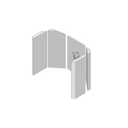 Revêtement de chambre de combustion en céramique en 5 pièces pour Poêle à bois Hark - Réf ETSTO0605030