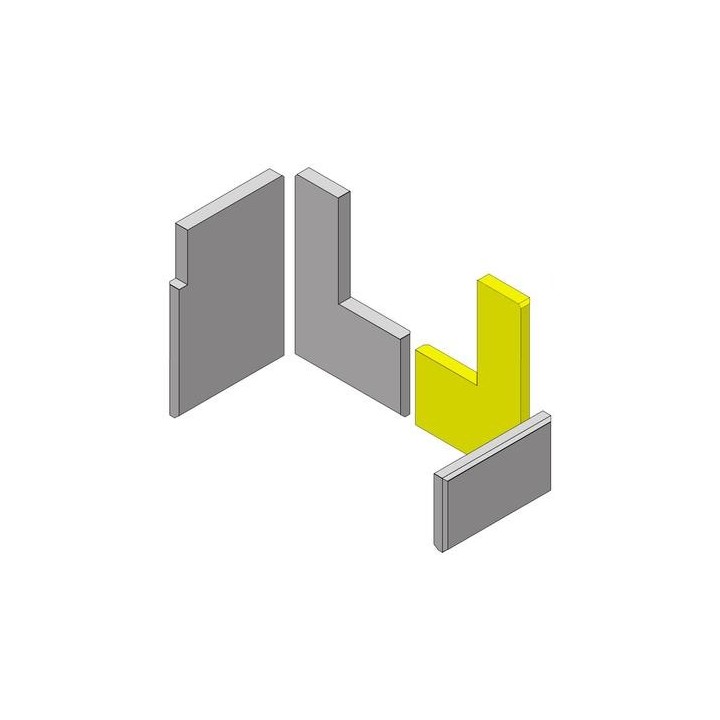 Paroi arrière en fonte pour Poêle à bois Hark - Réf ETSTO0602003D