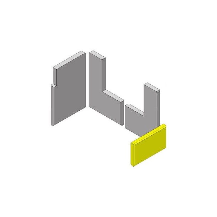 Moulage de paroi latérale pour Poêle à bois Hark - Réf ETSTO0602003B