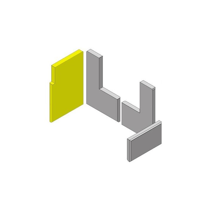 Moulage de paroi latérale pour Poêle à bois Hark - Réf ETSTO0602003A